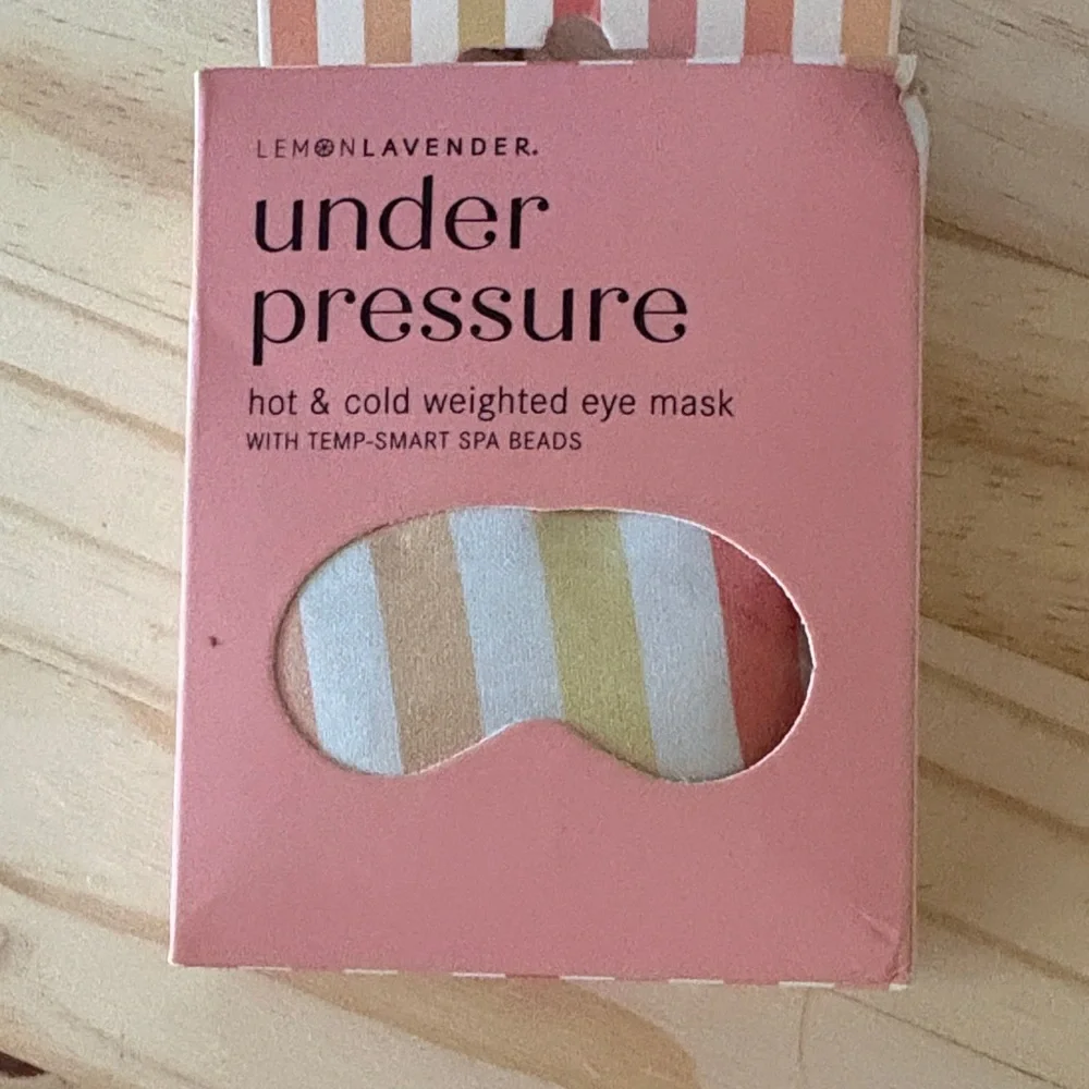 Lemon Lavender Under Pressure Hot & Cold Weighted Eye Mask - Pink